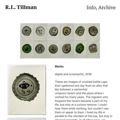 Blotto — R.L. Tillman
