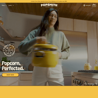 Stovetop Popcorn Reimagined - Popsmith