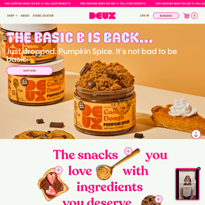 DEUX | Good-For-You Snacks