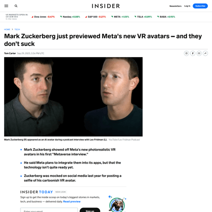 Mark Zuckerberg's New VR Avatars Don't Suck