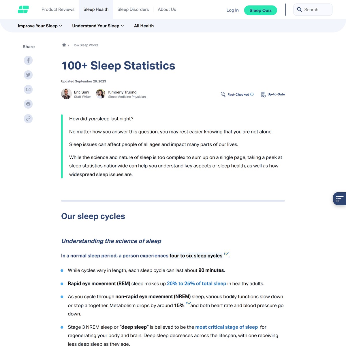 100+ Sleep Statistics Facts and Data About Sleep 2023 Sleep