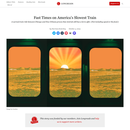 Fast Times on America’s Slowest Train - Longreads