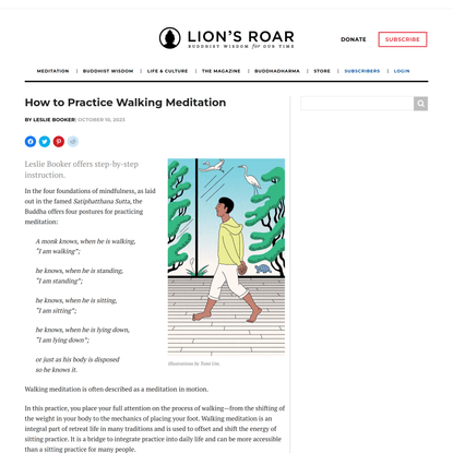 How to Practice Walking Meditation – Lions Roar
