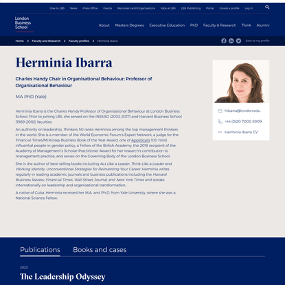 Herminia Ibarra | London Business School