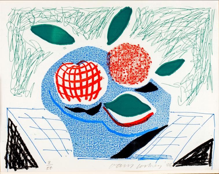 David Hockney - Fruit a the bowl - 1986