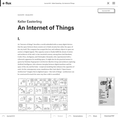 An Internet of Things - Journal #31 January 2012 - e-flux