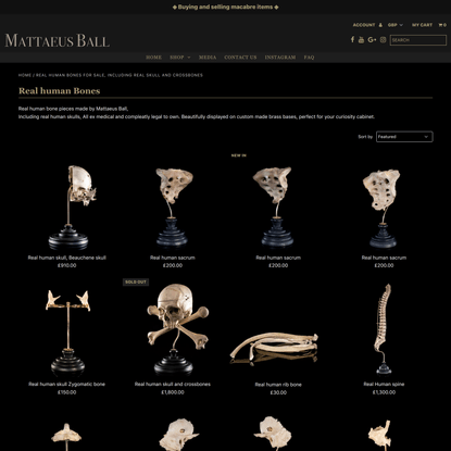 Mattaeus Ball (UK) | Real human bones