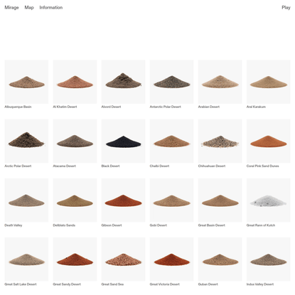 Sand Catalogue — Mirage at Apple Park