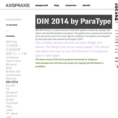 Axis-Praxis: Variable Fonts in the browser