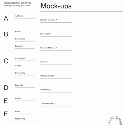 Mockup — Doing Me Doing You