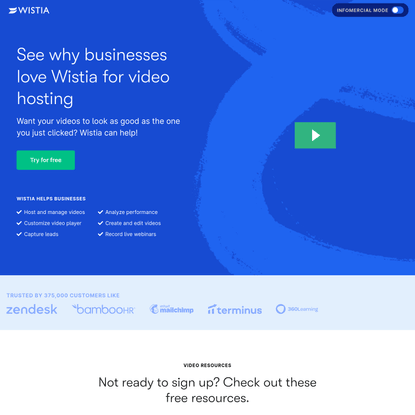 About Wistia’s Video Hosting and Marketing Platform