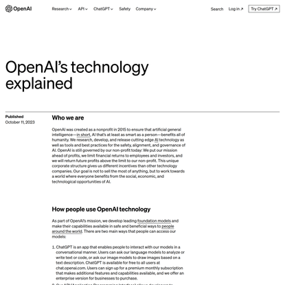 OpenAI’s technology explained