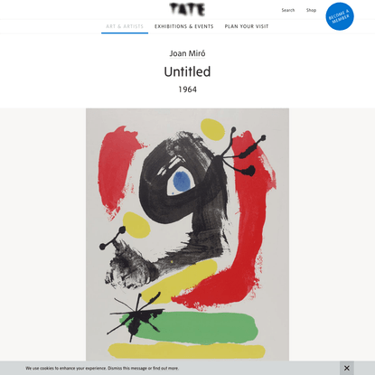 'Untitled', Joan Miró, 1964 | Tate