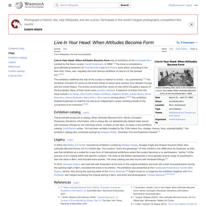 Live In Your Head: When Attitudes Become Form - Wikipedia