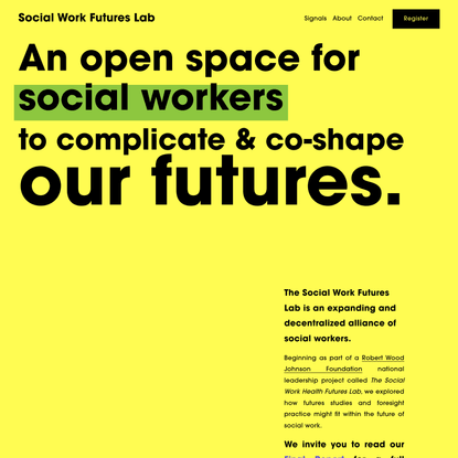 Social Work Futures Lab