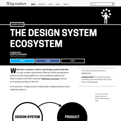 The Design System Ecosystem | Big Medium