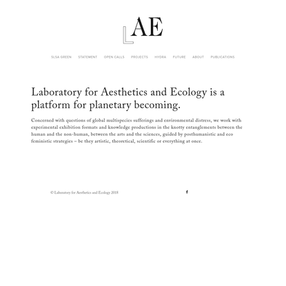 Laboratory for Aesthetics and Ecology