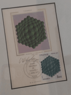 Vasarely Stamp 1977 France