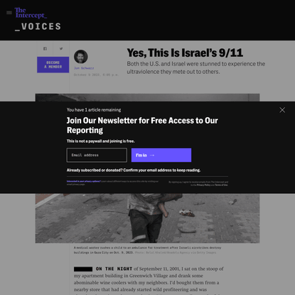 Yes, This Is Israel’s 9/11