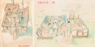 Some of Miyazaki’s design work for Pippi’s house (courtesy of The Phantom Pippi Longstocking)
