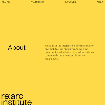re:arc institute – About