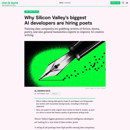 Why Silicon Valley’s biggest AI developers are hiring poets