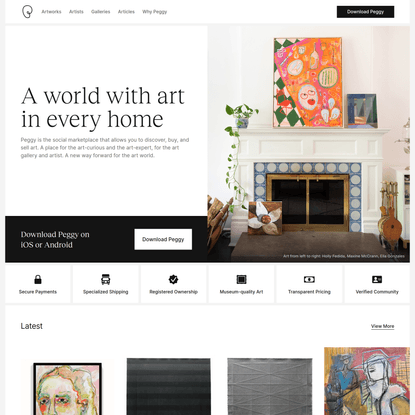Peggy is the social marketplace that allows you to discover, buy, and sell art – Peggy