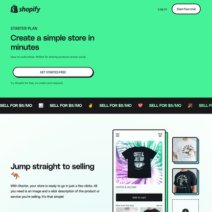 Shopify Starter Plan