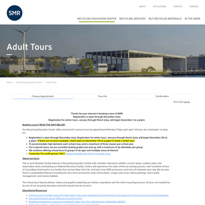 Schedule Adult Tours at Recycling Education Center (REC) in NYC