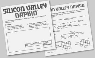 Silicon Valley Napkin (1986)