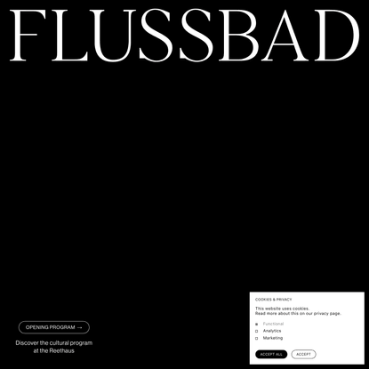 Flussbad – A Home for Adventurous Culture and Ideas