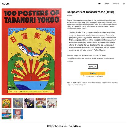 100 posters of Tadanori Yokoo (1978) - Japanese graphic design
