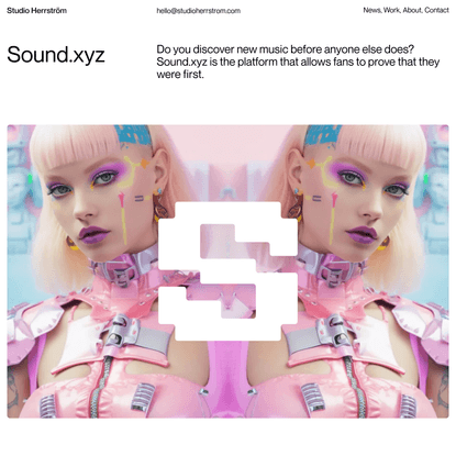 Sound.xyz – Studio Herrström