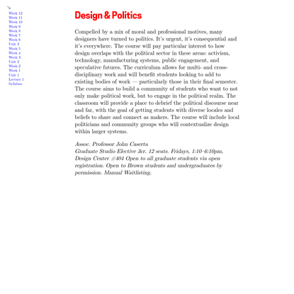 Design & Politics