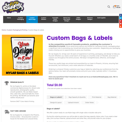 Custom Bags & Labels | RE-UP SUPPLY CO.