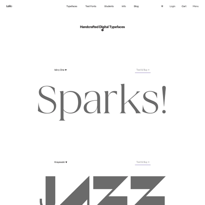 Typefaces by Laïc: Type Foundry