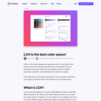 LCH is the best color space for UI | Deep dive into color theory