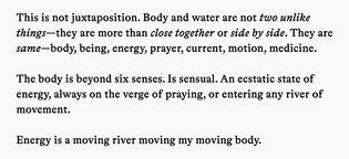the first water is the body, natalie diaz