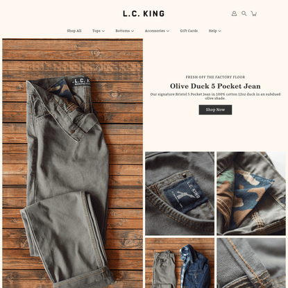 LC King Mfg - Outfitting Craftsmen since 1913