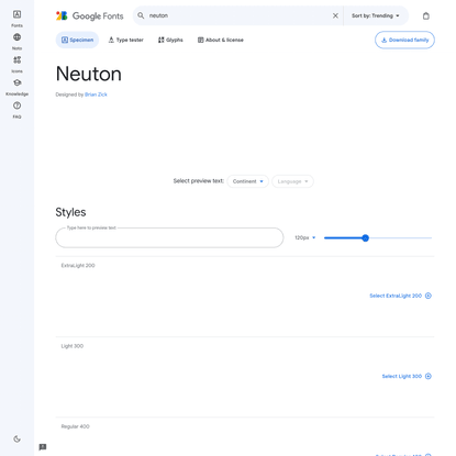 Neuton - Google Fonts