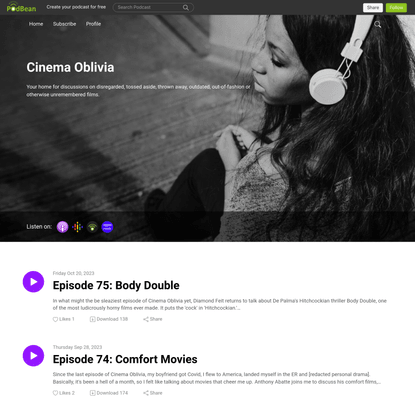 Cinema Oblivia | a podcast by cinemaoblivia