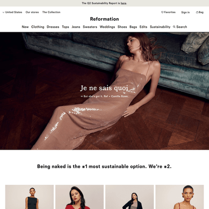 Sustainable Clothing and Accessories | Reformation