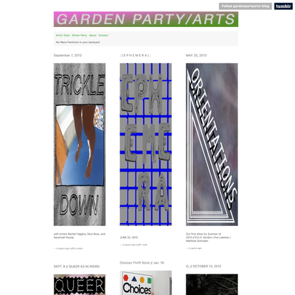 GARDEN PARTY/ARTS