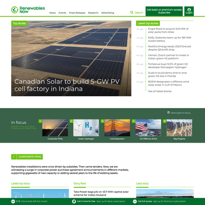 Renewable energy news & research | Renewables Now