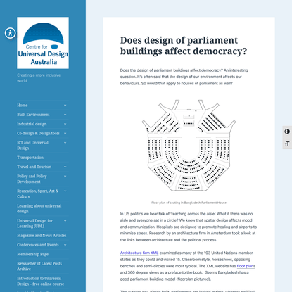 Does design of parliament buildings affect democracy? - CUDA