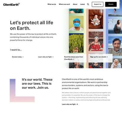 ClientEarth | Environmental law charity