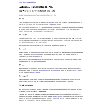 gir.st - Artisanal, Handcrafted HTML