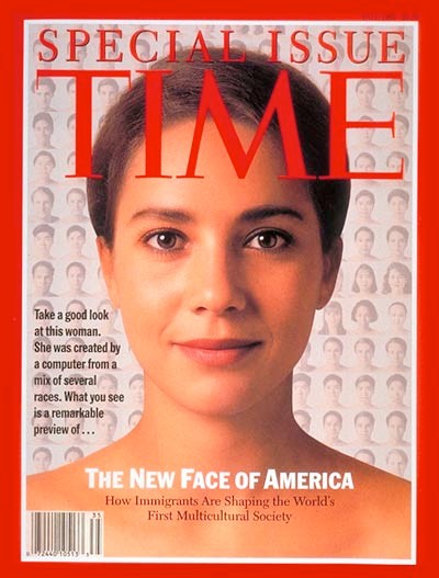 TIME Magazine Cover: The New Face of America - Nov. 18, 1993 - Ethnicity - Race - Demographics