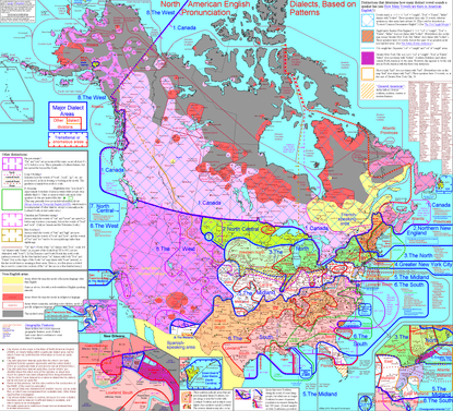 North American English Dialects, Based on Pronunciation Patterns
