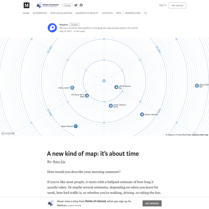 A new kind of map: it's about time - Points of interest